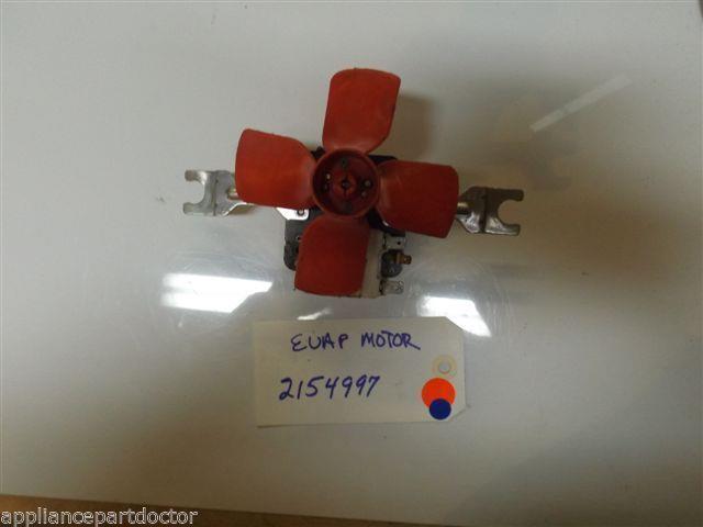 REFRIGERATOR 2154997 EVAPORATOR MOTOR WITH BLADE USED REFRIGERATOR 2154997 EVAPORATOR MOTOR WITH BLADE USED
